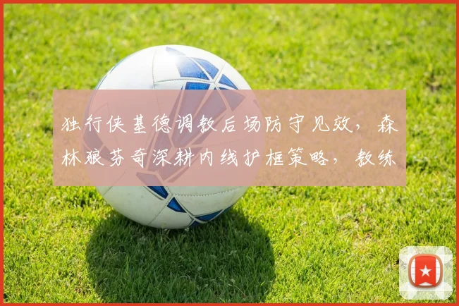 独行侠基德调教后场防守见效，森林狼芬奇深耕内线护框策略，教练防守哲学鲜明对比